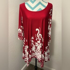 White Mark Womens Blouse Top Size XL